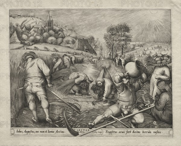 The Four Seasons:  Summer, 1570. Pieter van der Heyden (Netherlandish, c. 1530-c. 1575), after Pieter Bruegel (Flemish, 1527/8-1569). Engraving