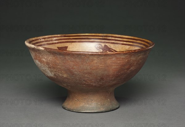 Bowl with Procession and Houses, 1250-1550. Colombia, Highland Nariño region,Tuza style, 13th-16th century. Ceramic, slip; diameter: 10.1 x 19.2 cm (4 x 7 9/16 in.); overall: 10.2 cm (4 in.).