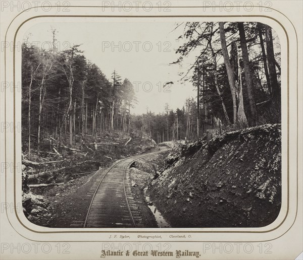 Atlantic and Great Western Railway album: Untitled, 1862. James Fitzallen Ryder (American, 1826-1904). Albumen print from wet collodion negative; image: 18.8 x 23.7 cm (7 3/8 x 9 5/16 in.); matted: 40.6 x 50.8 cm (16 x 20 in.)