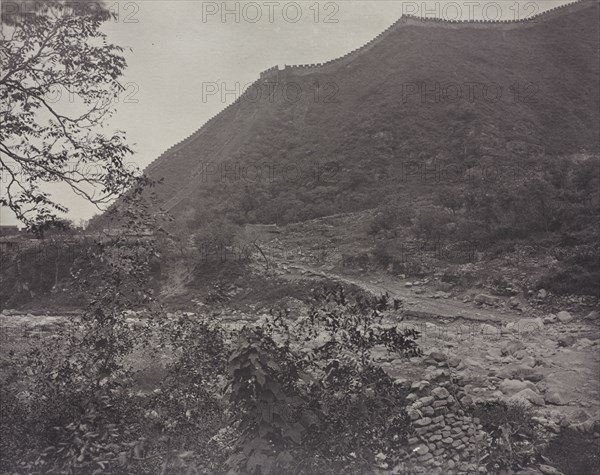 View of the Great Wall, China, c. 1871. John Thomson (British, 1837-1921). Albumen print from wet collodion negative; image: 18.6 x 23.5 cm (7 5/16 x 9 1/4 in.); matted: 40.6 x 50.8 cm (16 x 20 in.).