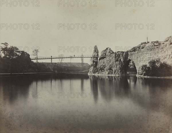 Buttes Chaumont, Paris, c. 1860s. Charles Soulier (French, 1840-1875). Albumen print from wet collodion negative; image: 19.4 x 25.1 cm (7 5/8 x 9 7/8 in.); matted: 50.8 x 61 cm (20 x 24 in.)
