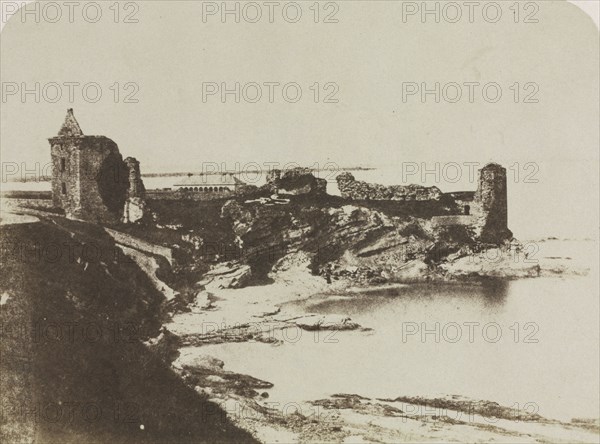 St. Andrews Castle, from the Southeast, 1846. David Octavius Hill (British, 1802-1870), and Robert Adamson (British, 1821-1848). Salted paper print from calotype negative; image: 19.9 x 18.7 cm (7 13/16 x 7 3/8 in.); matted: 40.6 x 50.8 cm (16 x 20 in.).