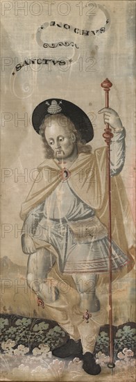 Saint Roch, early 1600s. Japan, Momoyama period, 17th Century. Polychromy on cloth; overall: 98.7 x 35.8 cm (38 7/8 x 14 1/8 in.).