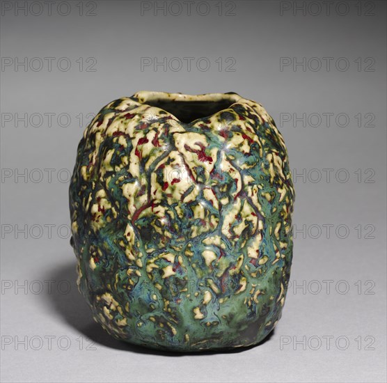 Vase, c. 1900. Pierre Adrien Dalpayrat (French, 1844-1910). Stoneware; diameter: 9.6 cm (3 3/4 in.); overall: 10.5 cm (4 1/8 in.).