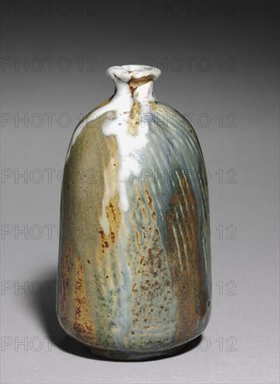 Vase, c. 1890. Jean Carriès (French, 1855-1894). Stoneware; diameter: 7.8 cm (3 1/16 in.); overall: 14.1 cm (5 9/16 in.).