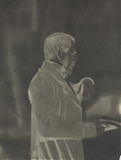 Self-Portrait (negative), c. 1853. Louis-Rémy Robert (French, 1811-1882). Waxed paper negative; overall: 24.3 x 17.9 cm (9 9/16 x 7 1/16 in.)
