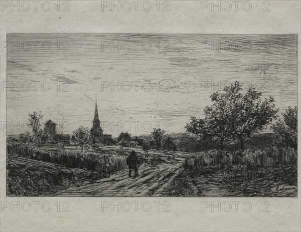 Retour au Sete. Maxime Lalanne (French, 1827-1886). Etching