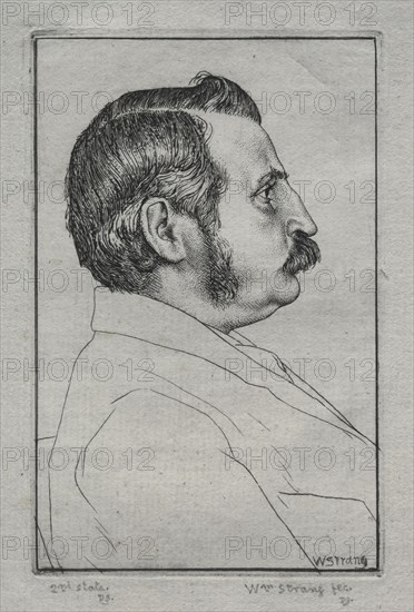 Henry Austin Dobson, No. 2, 1894. William Strang (British, 1859-1921). Etching