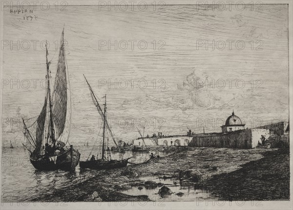 The Port at San Remo, 1878. Adolphe Appian (French, 1818-1898). Etching; sheet: 32.5 x 45.8 cm (12 13/16 x 18 1/16 in.); platemark: 28.3 x 39.1 cm (11 1/8 x 15 3/8 in.).