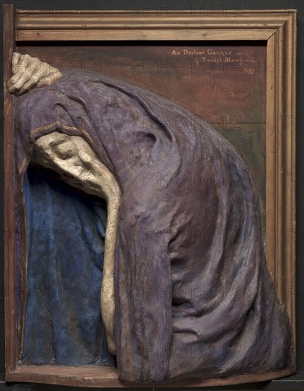 Mater Dolorosa (The Virgin Mary Mourning), 1897. Georges-Daniel de Monfreid (French, 1856-1929). Painted plaster and wood; framed: 73.7 x 59.1 x 17.8 cm (29 x 23 1/4 x 7 in.)