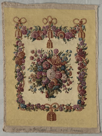 Textile Panel for Fire Screen (replacement), c. 1780. France, Paris, 19th century. Needlepoint, wool on linen; overall: 89.5 x 66.7 cm (35 1/4 x 26 1/4 in.)
