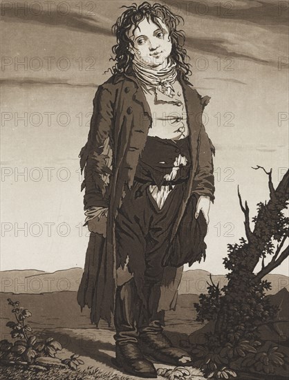 The Young Beggars, c. 1800. Karl Ludwig Bernhard Buchhorn (German, 1770-1856). Aquatint; sheet: 31.1 x 23.3 cm (12 1/4 x 9 3/16 in.); platemark: 25.2 x 19.5 cm (9 15/16 x 7 11/16 in.).