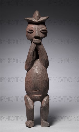 Male Figure, mid to late 1800s. Central Africa, Democratic Republic of the Congo, Hungaan, mid to late 19th century. Wood; overall: 68 cm (26 3/4 in.)