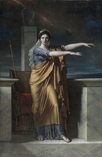 Polyhymnia, Muse of Eloquence, 1800. Charles Meynier (French, 1768-1832). Oil on canvas; overall: 275 x 177 cm (108 1/4 x 69 11/16 in.)
