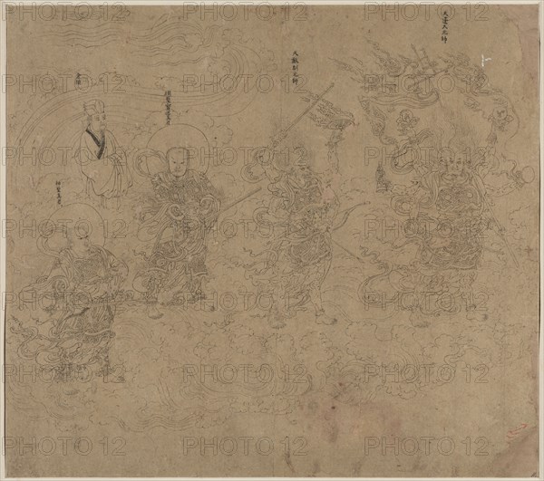 Album of Daoist and Buddhist Themes: Procession of Daoist Deities: Leaf 11