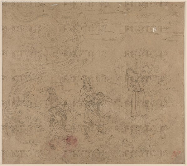 Album of Daoist and Buddhist Themes: Procession of Daoist Deities: Leaf 17