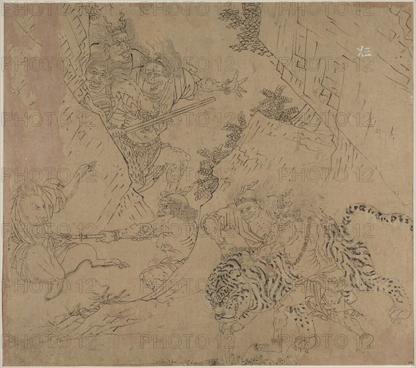 Album of Daoist and Buddhist Themes: Search the Mountain: Leaf 43, 1200s. China, Southern Song dynasty (1127-1279). Album, ink on paper (fifty leaves); sheet: 34.1 x 38.5 cm (13 7/16 x 15 3/16 in.).