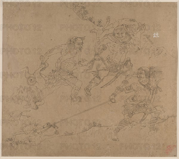 Album of Daoist and Buddhist Themes: Search the Mountain: Leaf 48, 1200s. China, Southern Song dynasty (1127-1279). Album, ink on paper (fifty leaves); sheet: 34.1 x 38.4 cm (13 7/16 x 15 1/8 in.).