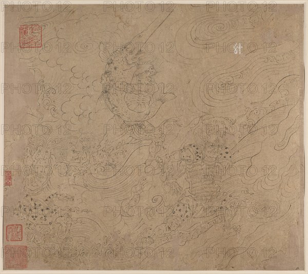 Album of Daoist and Buddhist Themes: Search the Mountain: Leaf 50, 1200s. China, Southern Song dynasty (1127-1279). Album, ink on paper (fifty leaves); sheet: 34.1 x 38.4 cm (13 7/16 x 15 1/8 in.).