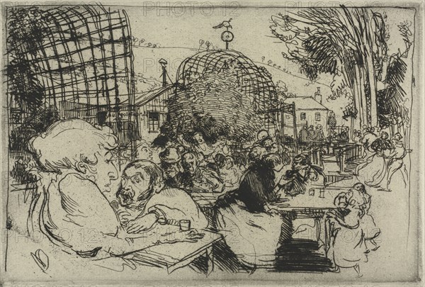 The Two Hunchbacks, 1893. Auguste Louis Lepère (French, 1849-1918), Edward Sagot, Paris. Etching; sheet: 22 x 29.8 cm (8 11/16 x 11 3/4 in.); platemark: 17.6 x 26.3 cm (6 15/16 x 10 3/8 in.).