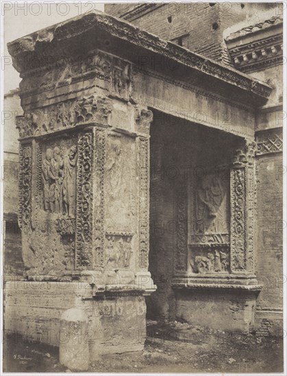 Goldsmith's Arch, Rome, 1850. Frédéric Flachéron (French, 1813-1883). Salted paper print from a paper negative; image: 33.6 x 25.5 cm (13 1/4 x 10 1/16 in.); paper: 44.8 x 37.5 cm (17 5/8 x 14 3/4 in.).