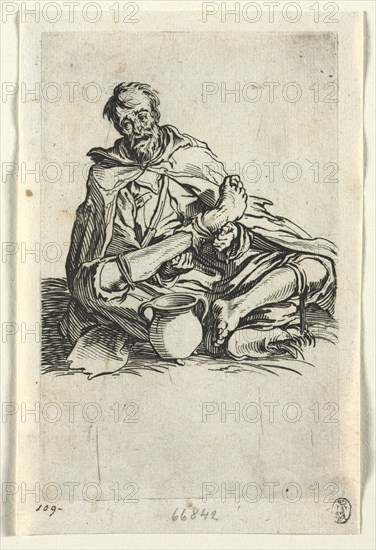 The Beggars: Malingerer, c. 1623. Jacques Callot (French, 1592-1635). Etching