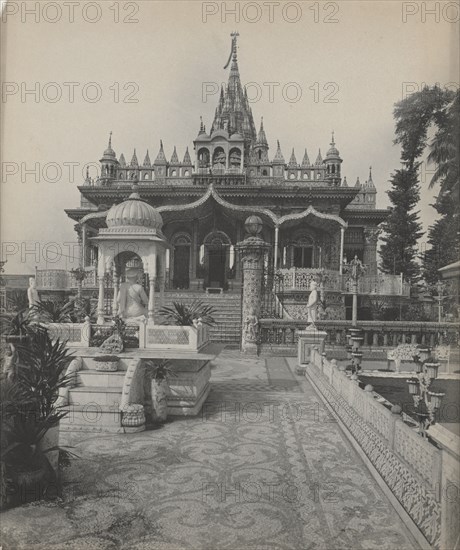 Pareshnath, Jain Temple, Calcutta, c. 1890s. Studio of A. W. A. Plâté Studio (Ceylonese). Platinum print; image: 28.8 x 24.2 cm (11 5/16 x 9 1/2 in.); paper: 28.8 x 24.2 cm (11 5/16 x 9 1/2 in.); matted: 50.8 x 40.6 cm (20 x 16 in.)