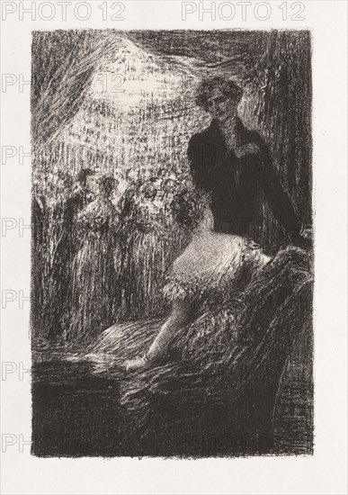Hector Berlioz, sa vie et ses oevres: Symphonie Fantastique-- Un bal. Henri Fantin-Latour (French, 1836-1904). Lithograph on chine collé; sheet: 30.3 x 20.7 cm (11 15/16 x 8 1/8 in.); image: 23.7 x 15.5 cm (9 5/16 x 6 1/8 in.).