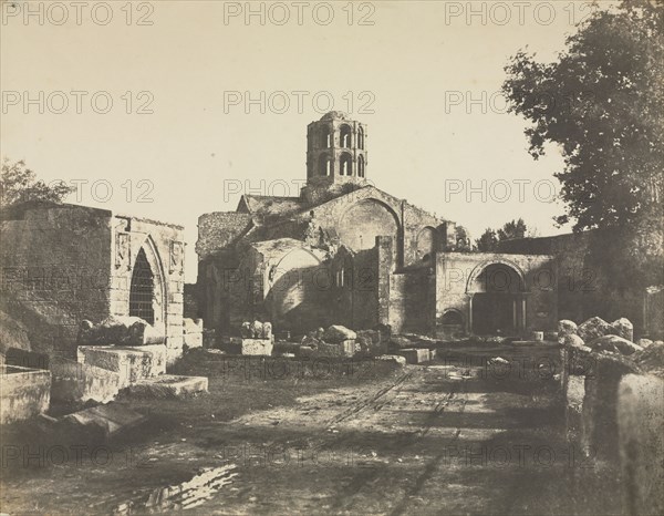 Saint-Honorat, Prés d'Arles, 1853. Édouard Baldus (French, 1813-1889). Salt print from waxed paper negative; image: 33.5 x 43.2 cm (13 3/16 x 17 in.); paper: 33.5 x 43.2 cm (13 3/16 x 17 in.); matted: 50.8 x 61 cm (20 x 24 in.)