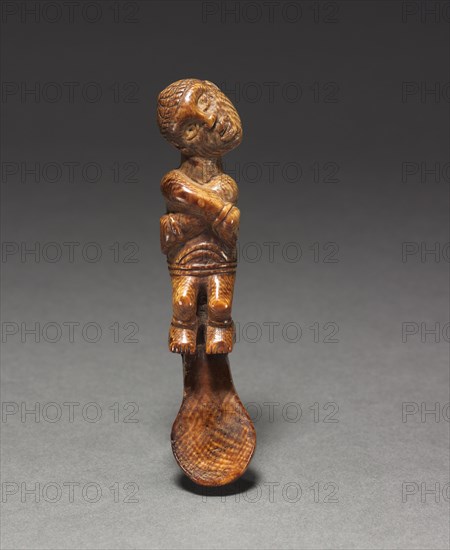 Female Figurine, late 1800s-early 1900s. Central Africa, Democratic Republic of the Congo (most likely), Cabinda, or Republic of the Congo, probably Yombe people. Ivory; overall: 12 x 2.5 x 4.5 cm (4 3/4 x 1 x 1 3/4 in.)