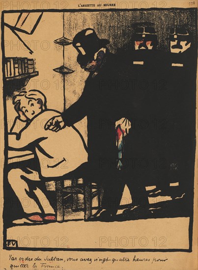L'Assiete au Beurre: Crimes and Punishments XXI, 778: By order of the Sultan , 1869. Félix Vallotton (French, 1865-1925). Color lithograph