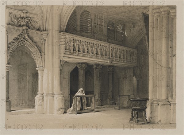 Sketches in Belgium and Germany, Volume I: Nönnberg Convent, Salzburg, 1840. Louis Haghe (British, 1806-1885), Hodgson & Graves, 6 Pall Mall, London. Color lithograph; sheet: 37.1 x 54.1 cm (14 5/8 x 21 5/16 in.); image: 27.4 x 38.1 cm (10 13/16 x 15 in.)