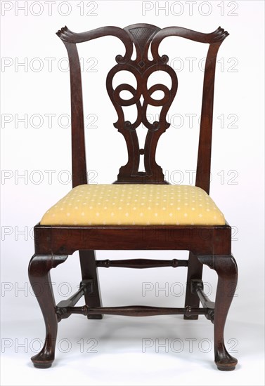 Side Chair, c. 1775-1790. John Townsend (American, 1732-1809). Mahogany; overall: 39 x 24 x 18 cm (15 3/8 x 9 7/16 x 7 1/16 in.).