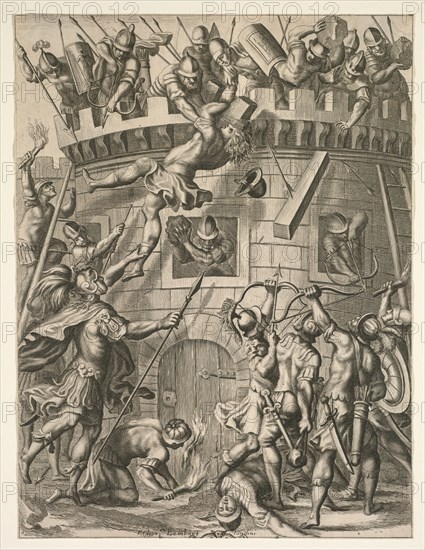 Aeneid, 1658. After Francis Cleyn (German, 1582-1658), Pierre Lombart (French, 1612-1682). Engraving; sheet: 25.7 x 19.5 cm (10 1/8 x 7 11/16 in.); image: 25.7 x 19.5 cm (10 1/8 x 7 11/16 in.).