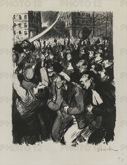 Les Moutons de Boisdeffre, 1898. Théophile Alexandre Steinlen (Swiss, 1859-1923). Lithograph; sheet: 64.5 x 50 cm (25 3/8 x 19 11/16 in.); image: 36 x 28 cm (14 3/16 x 11 in.).