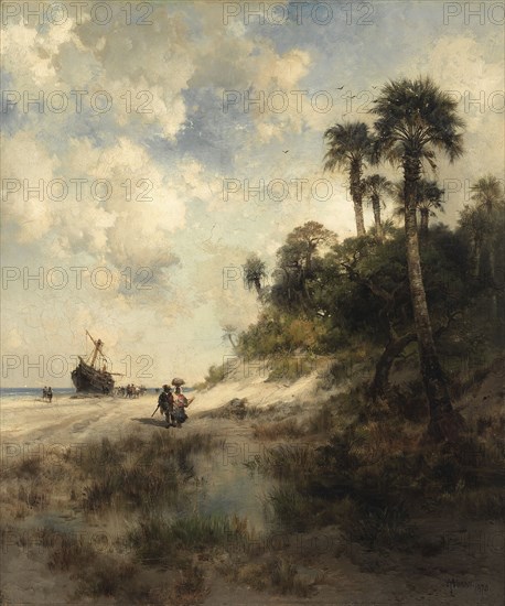 Fort George Island, Florida, 1878. Thomas Moran (American, 1837-1926). Oil on canvas; unframed: 64.8 x 54.7 cm (25 1/2 x 21 9/16 in.).