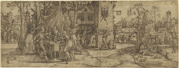 Scenes from the Life of the Prodigal Son; Master of Saint Christopher, Flemish, active first half of 16th century, Netherlands