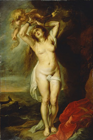 Andromeda; Workshop of Peter Paul Rubens, Flemish, 1577 - 1640, about 1640s; Oil on canvas; 196.9 x 130.8 cm