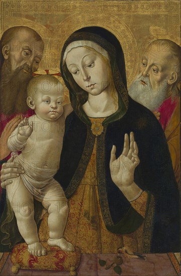 Madonna and Child with Two Hermit Saints; Bernardino Fungai, Italian, Sienese, 1460 - 1516, early 1480s; Tempera on panel