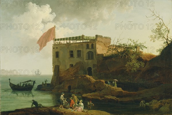 View of Gaiola; Pierre-Jacques Volaire, French, 1729 - 1799, about 1770 - 1790; Oil on canvas; 66 x 95.9 cm, 26 x 37 3,4 in