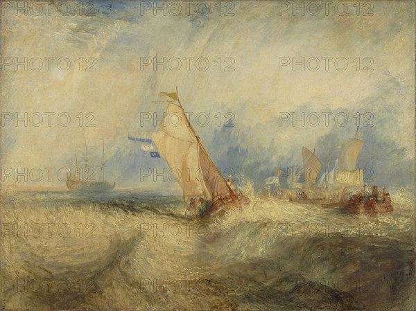 Van Tromp, Going About to Please His Masters; Joseph Mallord William Turner, British, 1775 - 1851, 1844; Oil on canvas