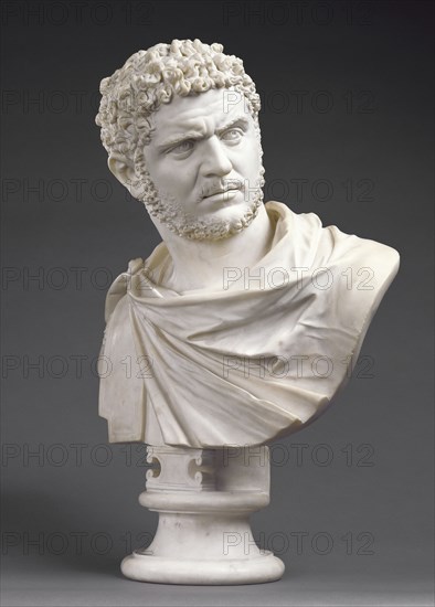 Bust of Emperor Caracalla; Bartolomeo Cavaceppi, Italian, 1716,1717 - 1799, Rome, Italy; about 1750 - 1770; Marble; 71 cm