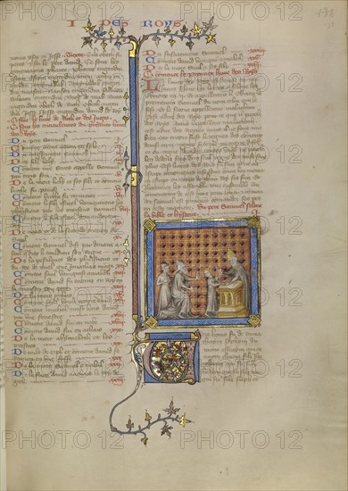 Samuel before Eli the Priest; Master of Jean de Mandeville, French, active 1350 - 1370, Paris, France; about 1360 - 1370