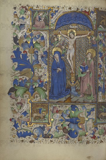 The Crucifixion; Master of Guillebert de Mets, Flemish, active about 1410 - 1450, Ghent, probably, Belgium; about 1450 - 1455