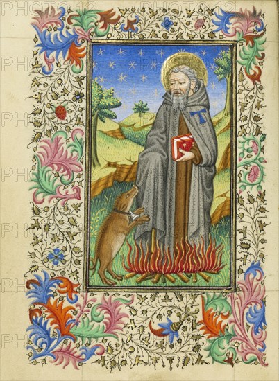 Saint Anthony Abbot; Master of Sir John Fastolf, French, active before about 1420 - about 1450, France; about 1430 - 1440