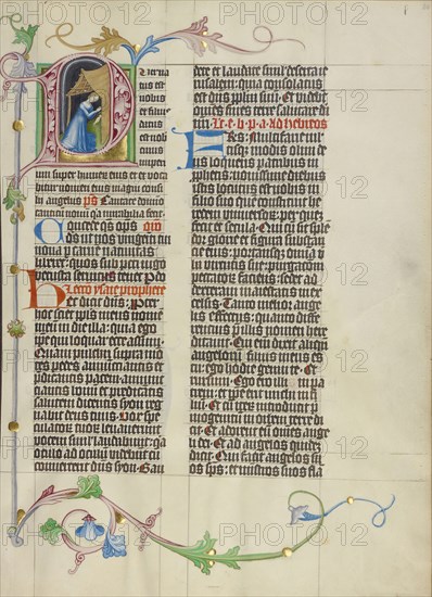 Initial P: The Nativity; Master Michael, Austrian, active about 1420 until the mid-15th century, Vienna, Austria; about 1420