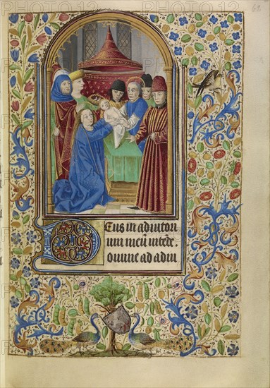 The Presentation in the Temple; Master of Jacques of Luxembourg, French, active about 1460 - 1470, Flanders, or, Belgium