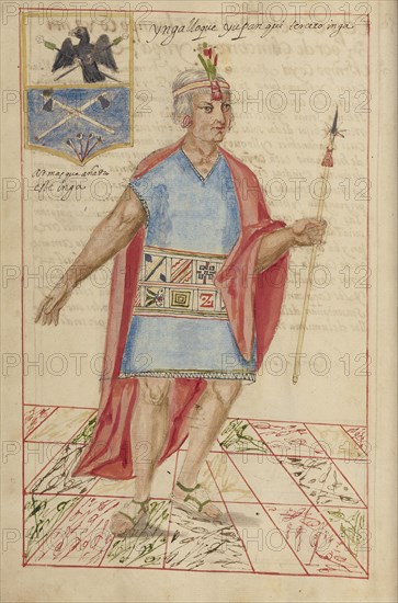 Lloque Yupanqui; La Plata, Bolivia; completed in 1616; Ms. Ludwig XIII 16, fol. 26v