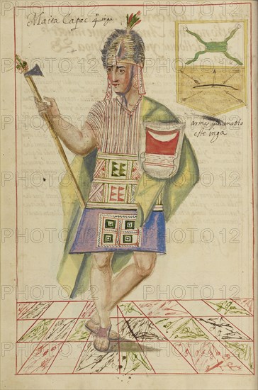 Mayta Capac; La Plata, Bolivia; completed in 1616; Ms. Ludwig XIII 16, fol. 28v