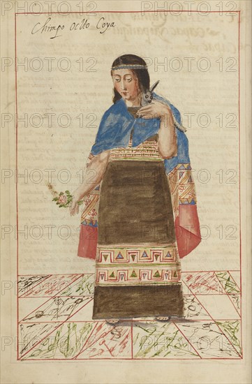 Chimpo Ocllo; Madrid, Spain; completed in 1616; Ms. Ludwig XIII 16, fol. 31v